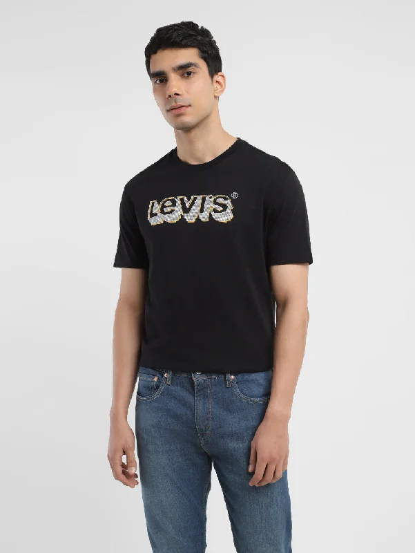 Men's Shirts with Full PlacketsMen's Brand Logo Crew Neck T-shirt
