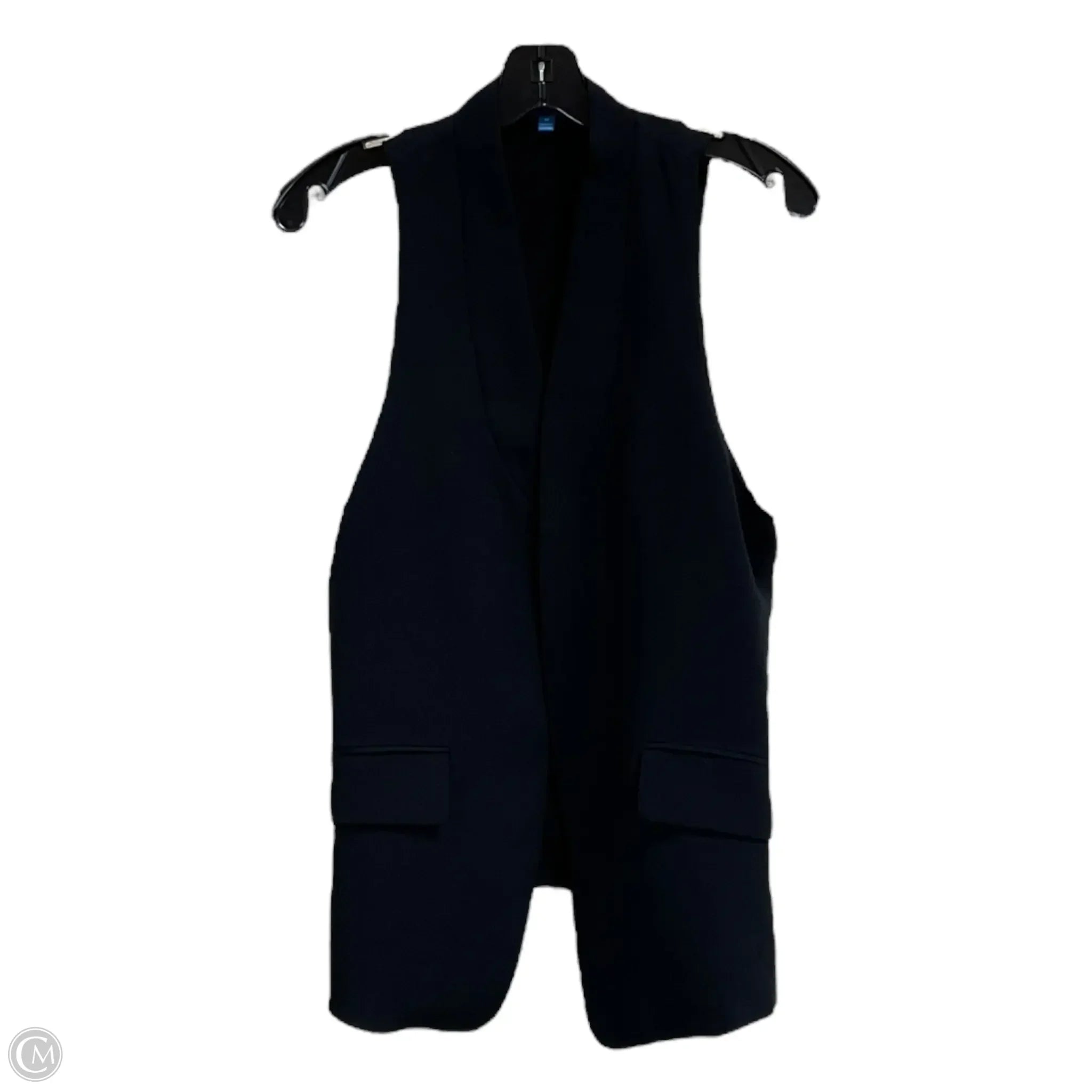 Warm Men's Down JacketsVest Designer By Derek Lam In Black, Size: M