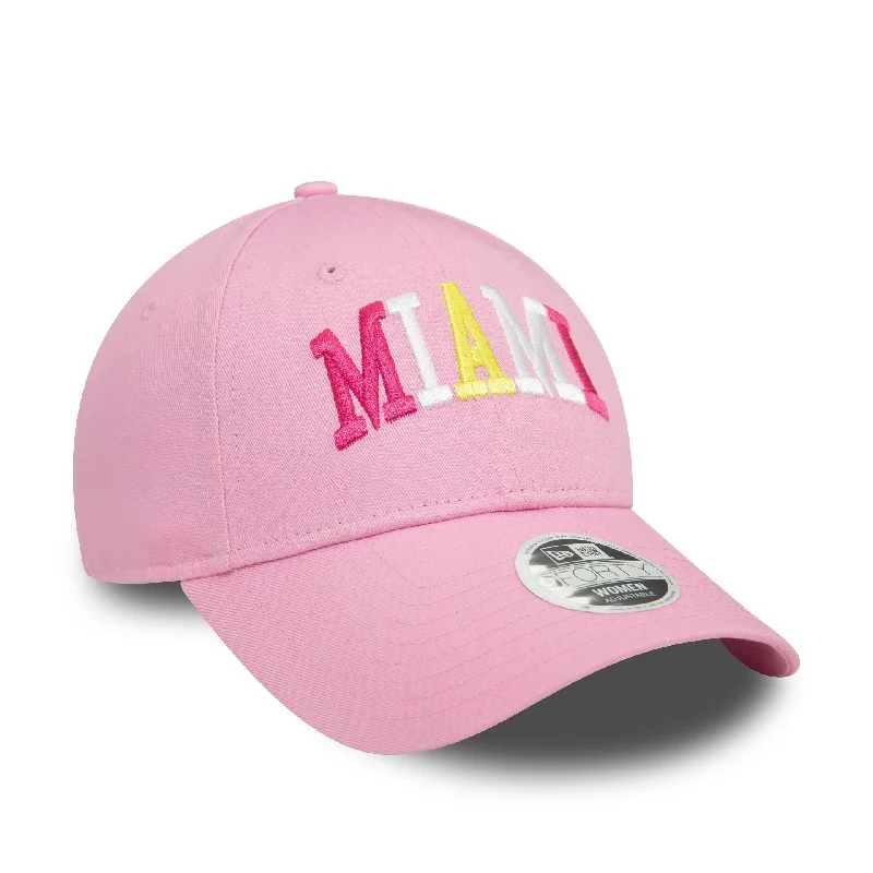 Children's Baseball HatsNew Era Womens Pastel Pink 9FORTY Adjustable Cap