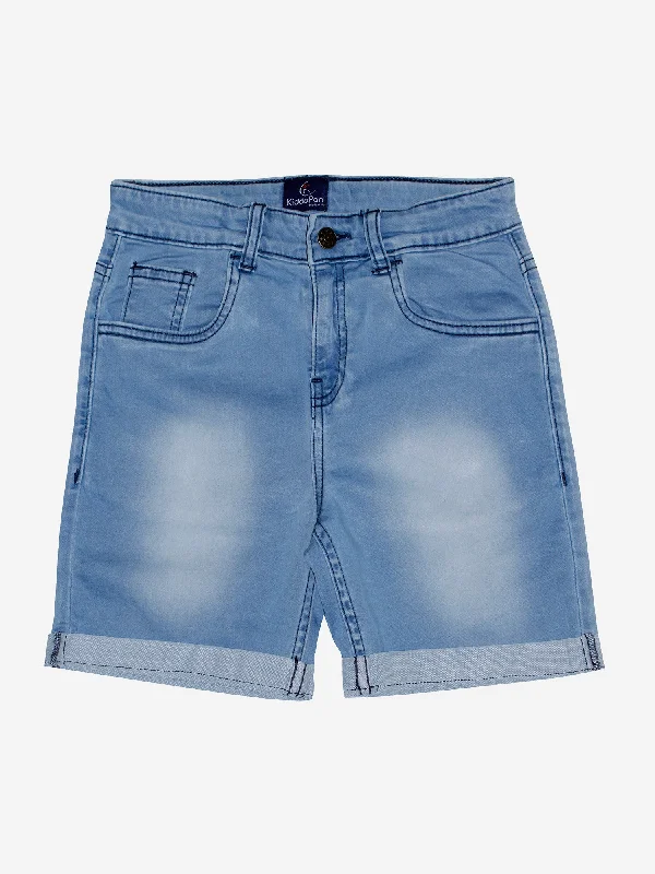 Zippered Men's Secure Cargo ShortsBoy's Fashion Denim Rollup Shorts