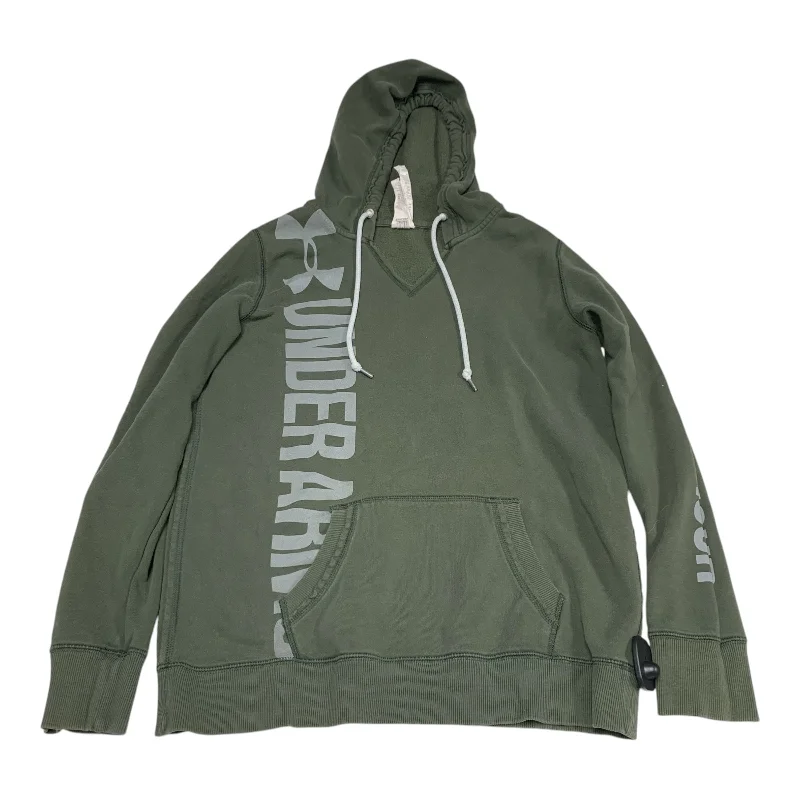 Men's Hoodies with Reflective StripesAthletic Sweatshirt Hoodie By Under Armour In Green, Size: M Men's Hoodies with Reflective StripesAthletic Sweatshirt Hoodie By Under Armour In Green, Size: M