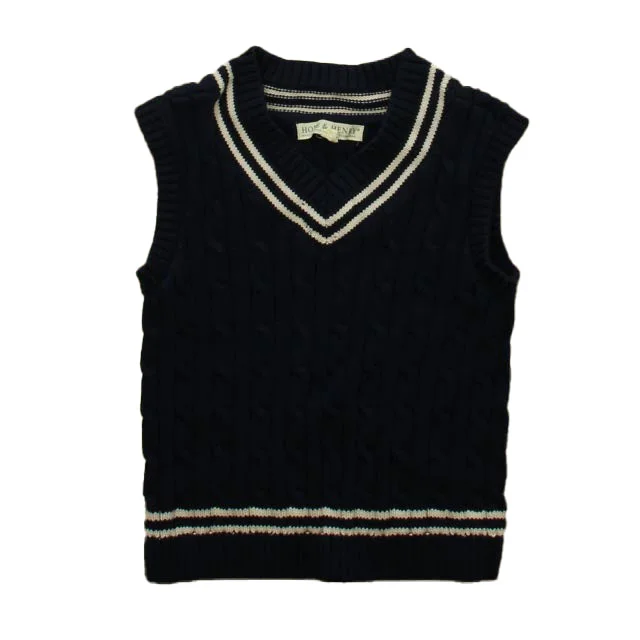 Men's Sweaters with Flat-Front DesignsHope & Henry Boys Navy Sweater Vest