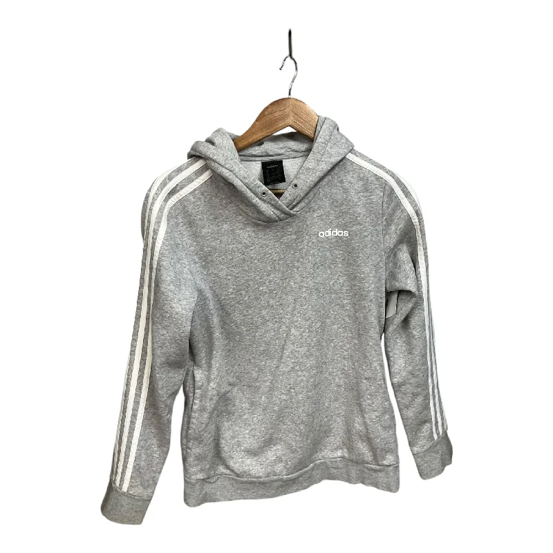 Men's Hoodies with Vintage StyleAthletic Sweatshirt Hoodie By Adidas In Grey, Size: S Men's Hoodies with Vintage StyleAthletic Sweatshirt Hoodie By Adidas In Grey, Size: S