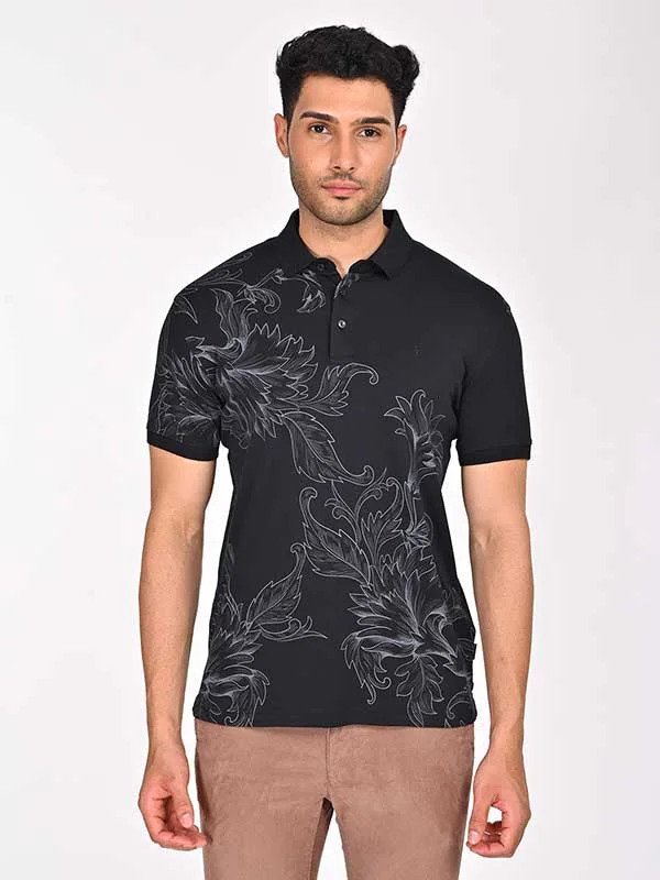 Men's Shirts with Pocket SquaresMen Printed Polo T-Shirt