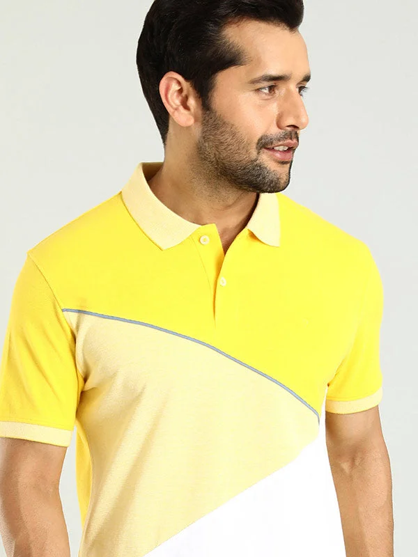 Men's Shirts with Convertible CollarsMen Color Block Polo T-Shirt