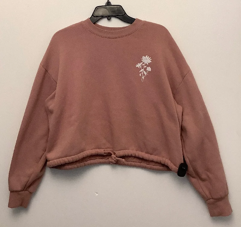 Men's Hoodies with Zippered PocketsSweatshirt Crewneck By Clothes Mentor In Pink, Size: Xl Men's Hoodies with Zippered PocketsSweatshirt Crewneck By Clothes Mentor In Pink, Size: Xl