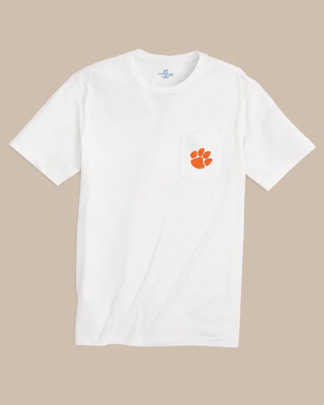 Comfortable Men's Polo ShirtsClemson Tigers Gameday Embroidered Short Sleeve T-Shirt
