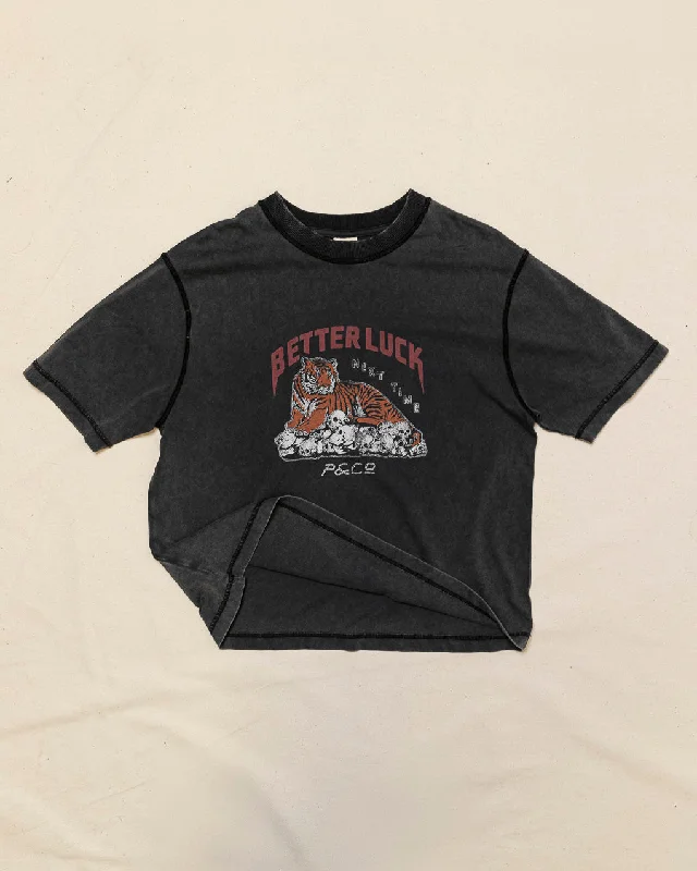 Men's Shirts with French CuffsBetter Luck Boxy T-Shirt - Acid Wash