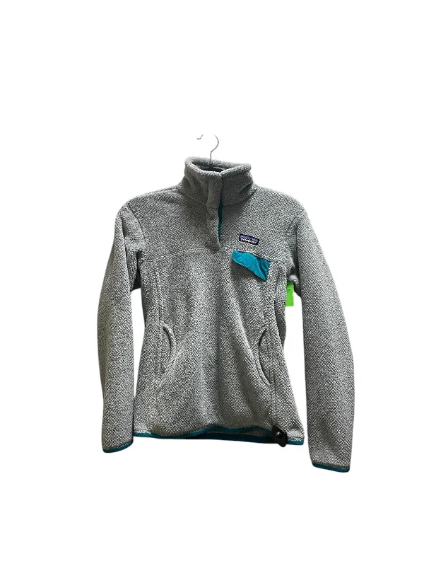 Durable Men's Canvas HoodiesSweatshirt Collar By Patagonia In Grey, Size: S