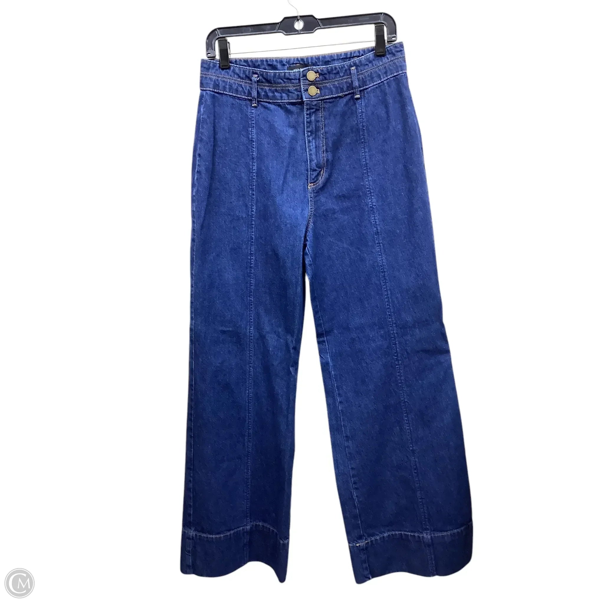Modern Men's JeansJeans Wide Leg By Ann Taylor In Blue Denim, Size: 6