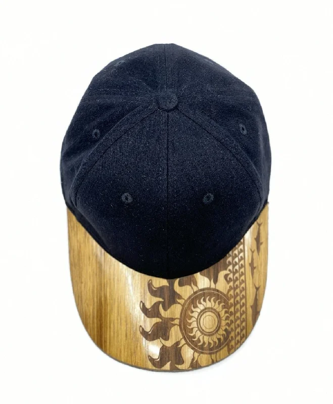 Colorful Straw HatsSunshark Koa Wood Hat - Curved Bill