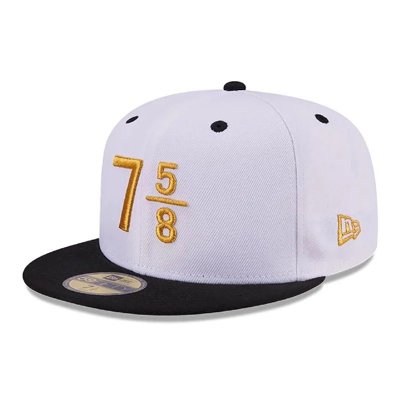 Comfortable Fisherman HatsNew Era 59FIFTY Day 7 5/8 White 59FIFTY Fitted Cap