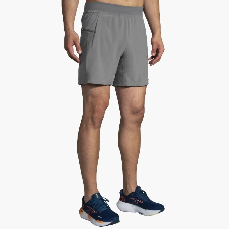 Cozy Men's Flannel ShortsSherpa 2-In-1 Short In Heather Charcoal