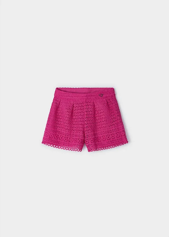Men's Quick-Dry Beach ShortsGirls Crochet Short In Fuchsia