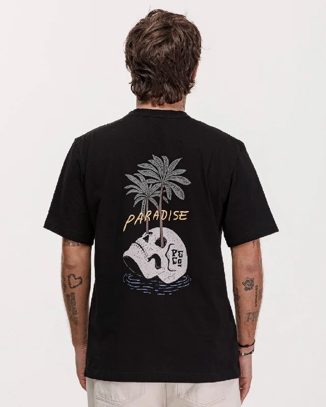 Men's Performance Shirts for SportsParadise Palms T-Shirt - Washed Black
