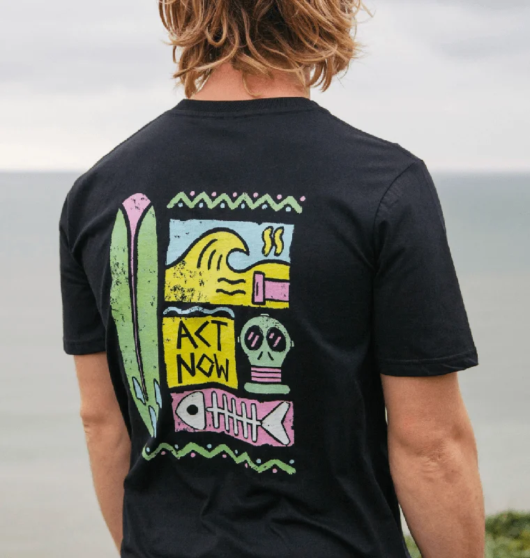 Men's Shirts with TiesRapanui x SAS Chemical Seas T-shirt