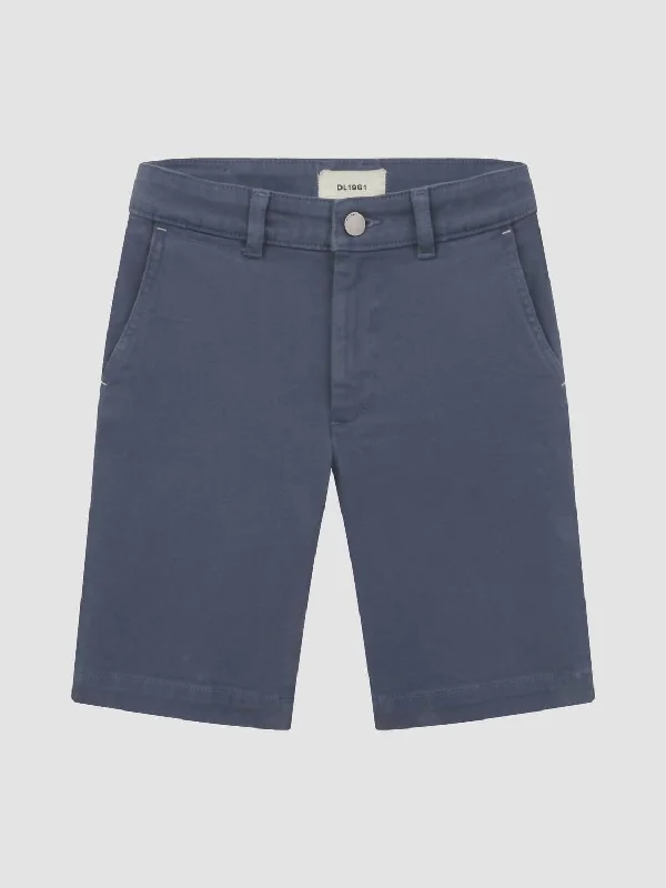 Workout-Ready Men's Active ShortsBoys Jacob Chino Short In Stone Blue