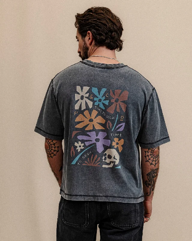 Men's Dressy Shirts for Formal EventsTime To Slow Boxy T-shirt - Acid Wash