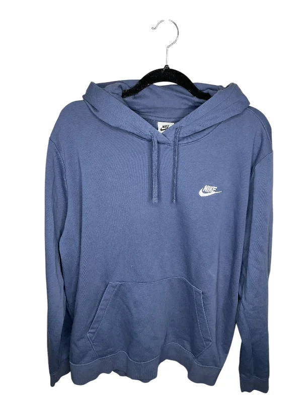 Men's Hoodies for Big and TallAthletic Sweatshirt Hoodie By Nike In Blue, Size: Xxl