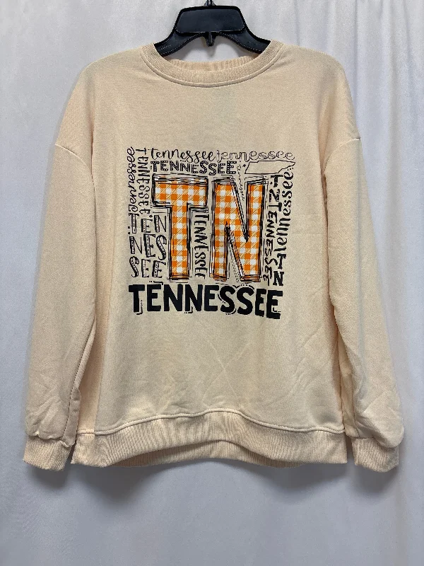Men's Hoodies with LogoSweatshirt Crewneck By Clothes Mentor In Yellow, Size: L