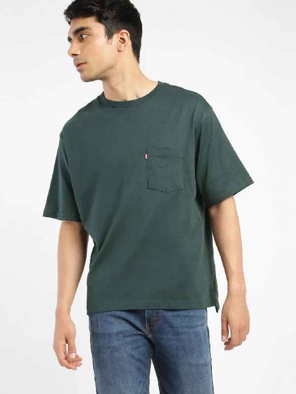 Layered Men's VestsMen's Solid Relaxed Fit T-shirt