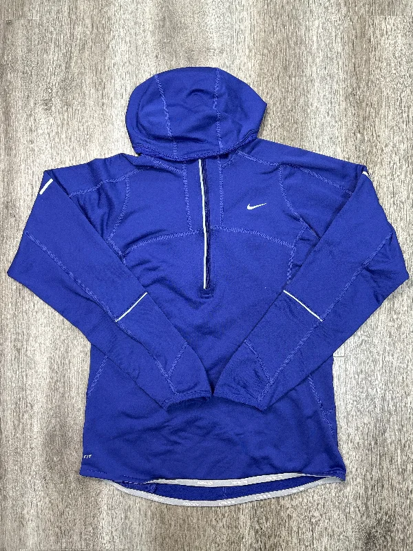 Functional Men's Workout HoodiesAthletic Sweatshirt Collar By Nike Apparel In Blue, Size: S Functional Men's Workout HoodiesAthletic Sweatshirt Collar By Nike Apparel In Blue, Size: S