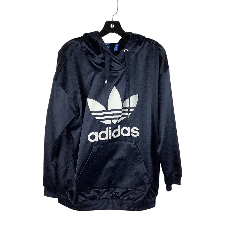Men's Hoodies with Reinforced StitchingAthletic Sweatshirt Hoodie By Adidas In Navy, Size: M Men's Hoodies with Reinforced StitchingAthletic Sweatshirt Hoodie By Adidas In Navy, Size: M