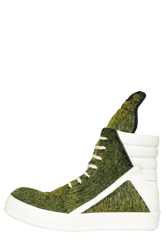 Men's Coats for BikingRick Owens Mens Geobasket in Acid Melange