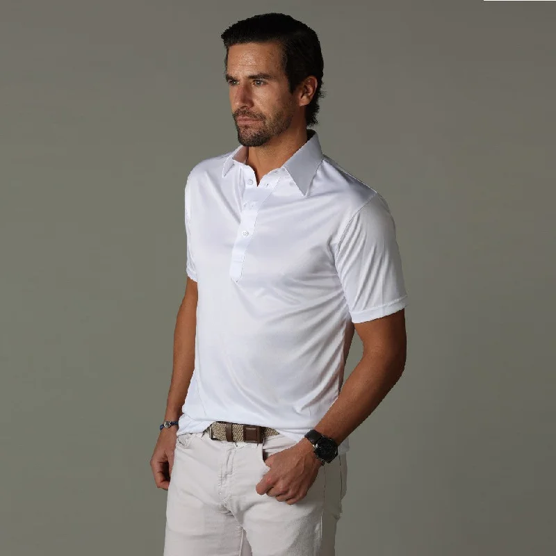 Men's Shirts with Spread CollarsThe Original Dress Collar Polo™ White