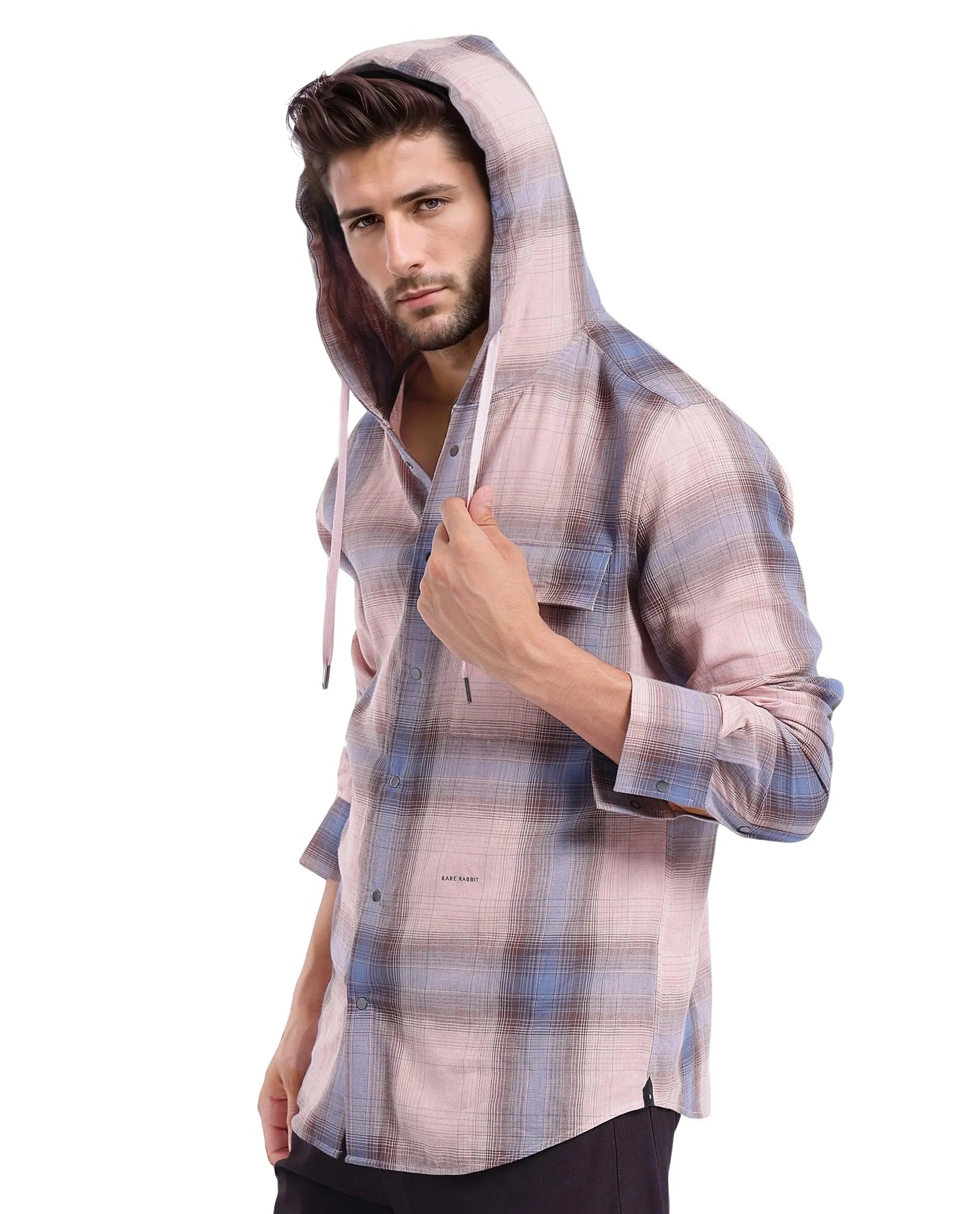Men's Oxford Shirts for a Preppy StyleRare Rabbit Men's Dartmouth Dusky Pink Cotton Fabric Full Sleeve Collared Neck Oversized Fit Checks Shirt Men's Oxford Shirts for a Preppy StyleRare Rabbit Men's Dartmouth Dusky Pink Cotton Fabric Full Sleeve Collared Neck Oversized Fit Checks Shirt