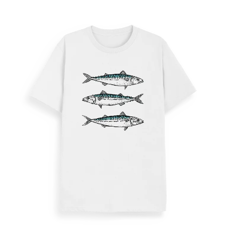 Men's Shirts with Ruffled HemlinesMackerel Fish T-shirt