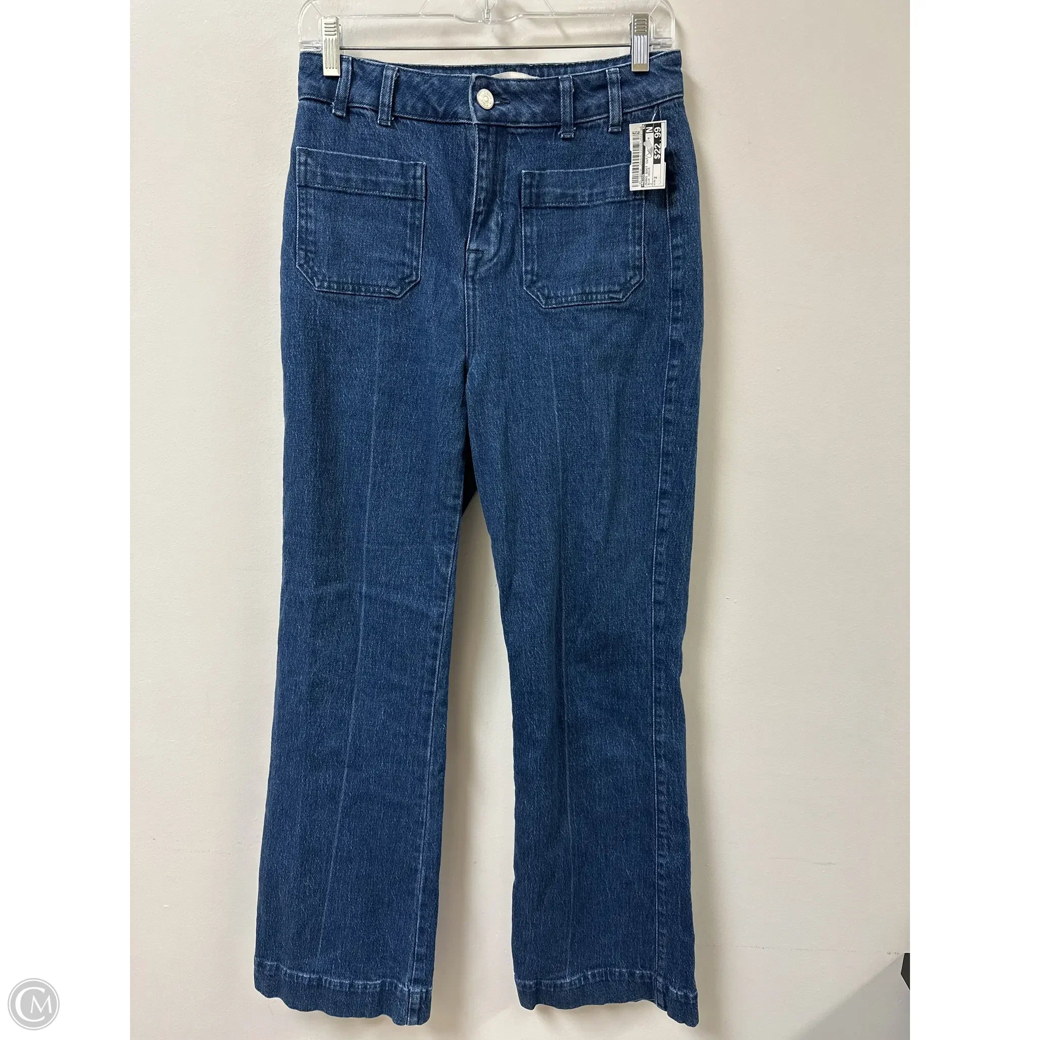Men's Jeans with Functional PocketsJeans Boot Cut By Reiss In Blue Denim, Size: 2