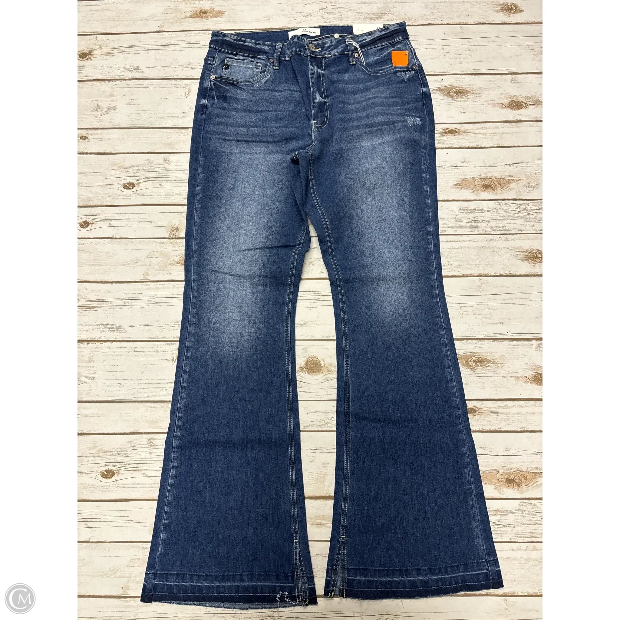 Best Fitting Men's JeansJeans Flared By Kancan In Blue Denim, Size: Xl