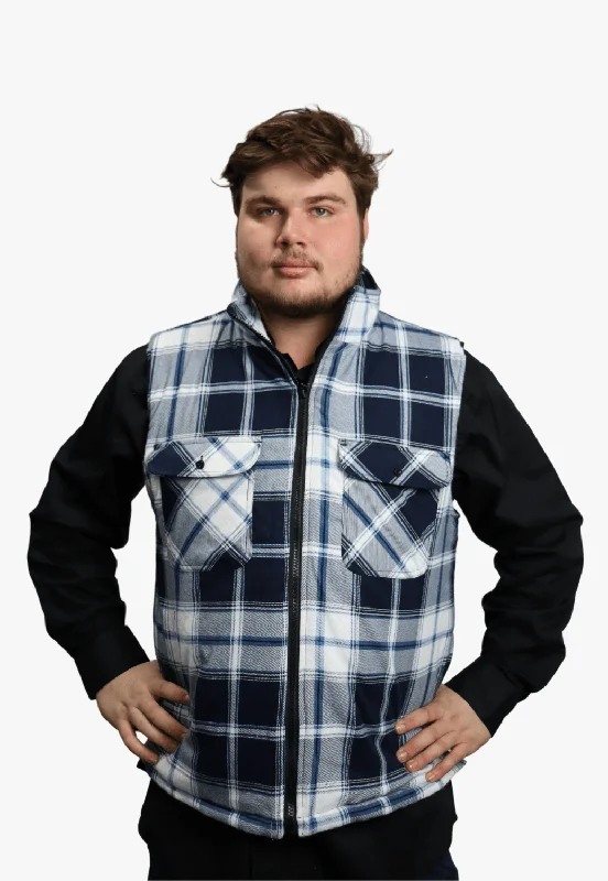 Men's Coats for RunningPilbara Zipper Flannelette Quilted Vest