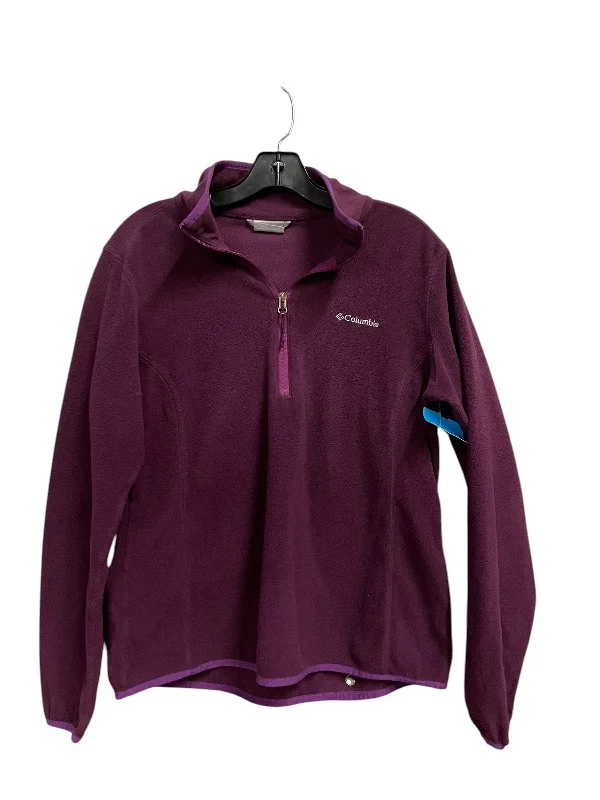 Practical Men's Water-Resistant HoodiesSweatshirt Collar By Columbia In Purple, Size: M Practical Men's Water-Resistant HoodiesSweatshirt Collar By Columbia In Purple, Size: M