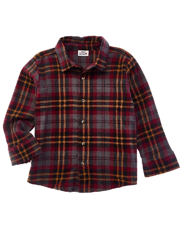 Men's Button-Down Collar Shirts for Staying PolishedMish Mish Brooklyn Athletic Flannel Shirt Men's Button-Down Collar Shirts for Staying PolishedMish Mish Brooklyn Athletic Flannel Shirt
