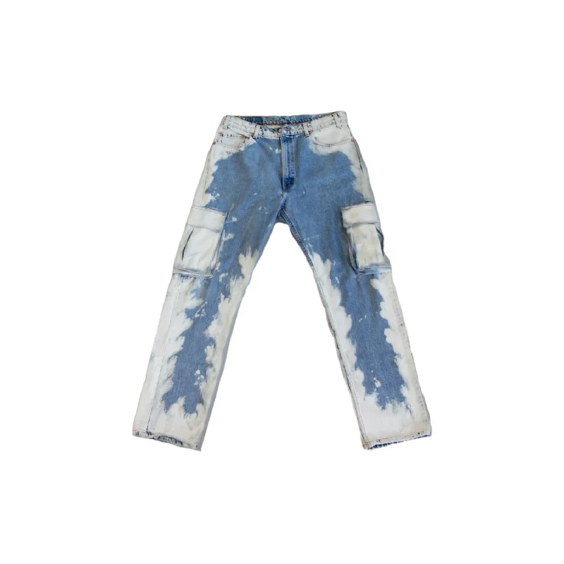 Dark Wash Men's JeansMen's Cargo Jeans In Blue Lagoon