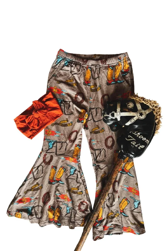 Men's Stylish Patterned and Solid ShortsGirl's Rusty Roper Bell Bottoms In Brown