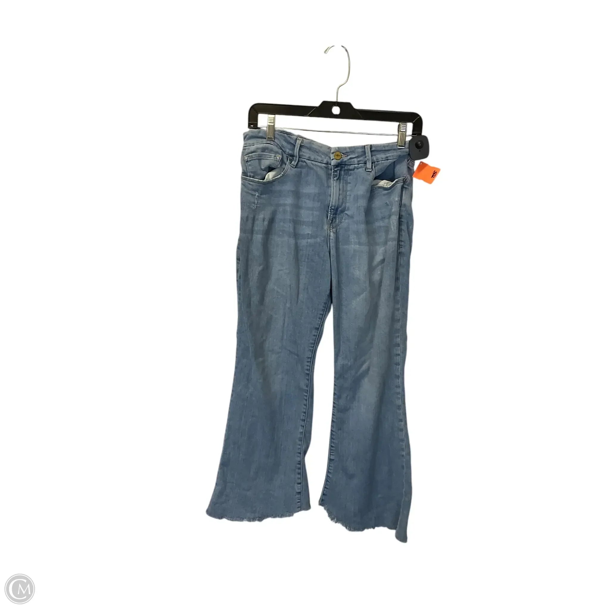 Men's Jeans with Elastic WaistbandsJeans Boot Cut By Frame In Blue Denim, Size: 6