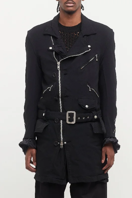 Men's Coats with Wind-Resistant FabricJunya Watanabe MAN Biker Coat