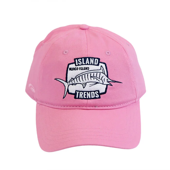 Affordable Winter BeaniesIsland Trends Marco Island Marlin Embroidered Baseball Cap Hat - Pink Affordable Winter BeaniesIsland Trends Marco Island Marlin Embroidered Baseball Cap Hat - Pink