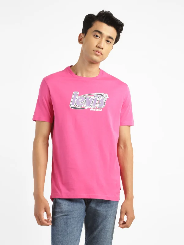 Men's Shirts for FishingMen's Brand Logo Round Neck T-shirt