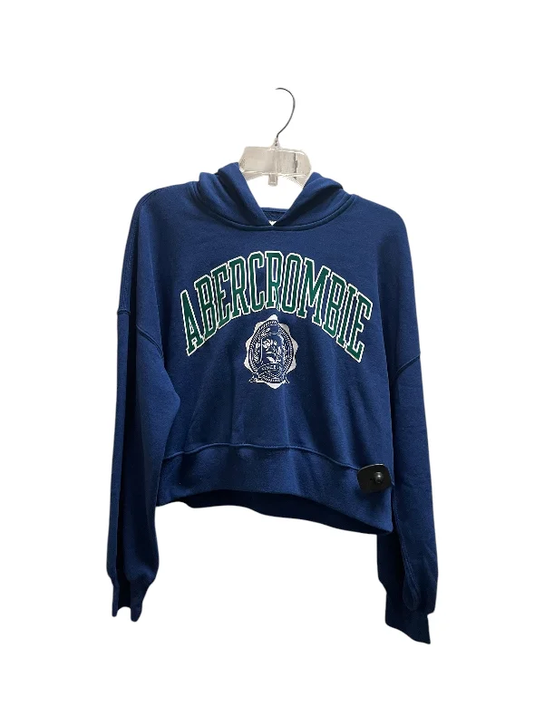 High-Quality Men's French Terry HoodiesSweatshirt Hoodie By Abercrombie And Fitch In Blue, Size: M High-Quality Men's French Terry HoodiesSweatshirt Hoodie By Abercrombie And Fitch In Blue, Size: M