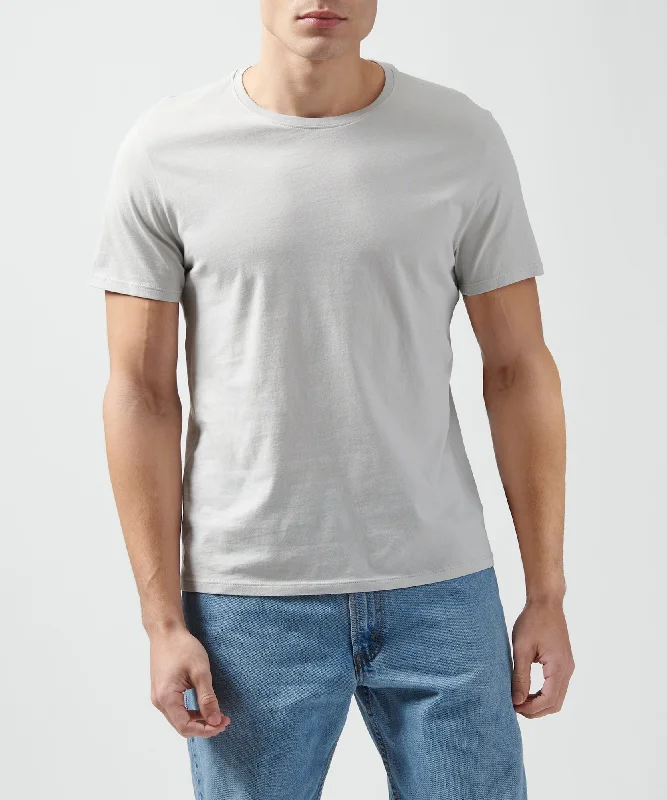 Men's Shirts with Velcro ClosuresClassic Jersey Crew Neck Tee - Grey