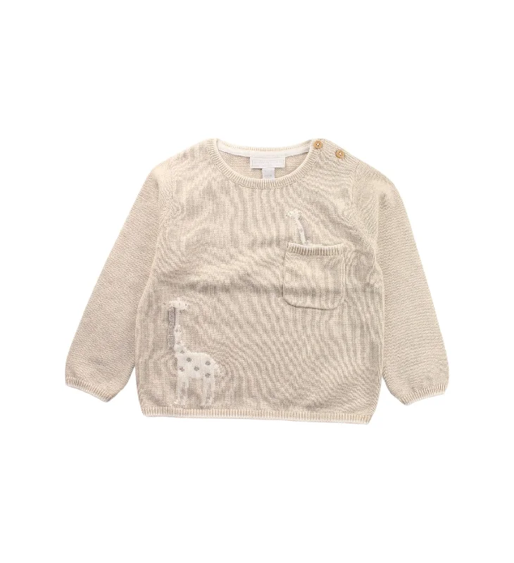 Men's Sweaters with Zip-Up CollarsThe Little White Company Knit Sweater 18-24M