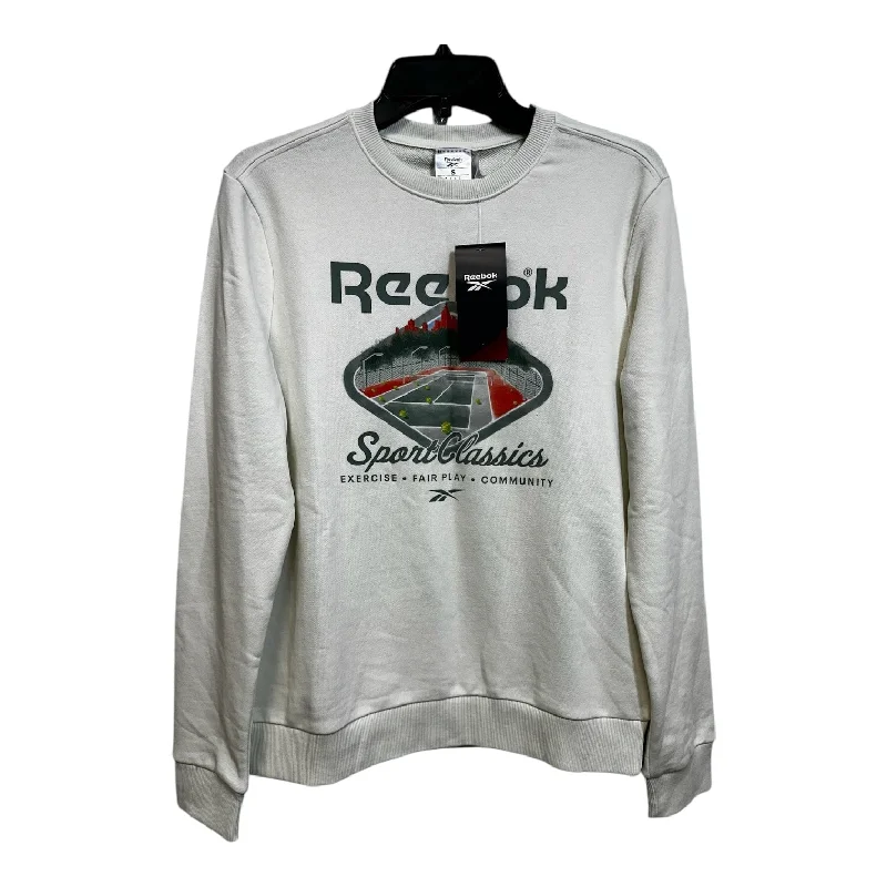 Men's Hoodies with LogoSweatshirt Crewneck By Reebok In White, Size: S
