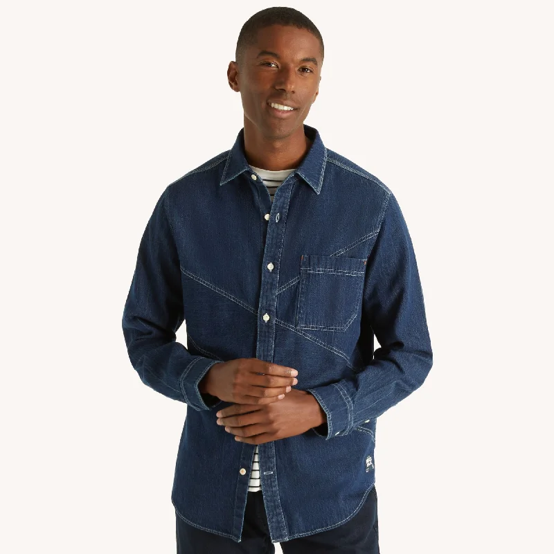 Men's Neutral-Tone Shirts for Versatile StylingNautica Mens Nautica Jeans Co. Denim Shirt Men's Neutral-Tone Shirts for Versatile StylingNautica Mens Nautica Jeans Co. Denim Shirt