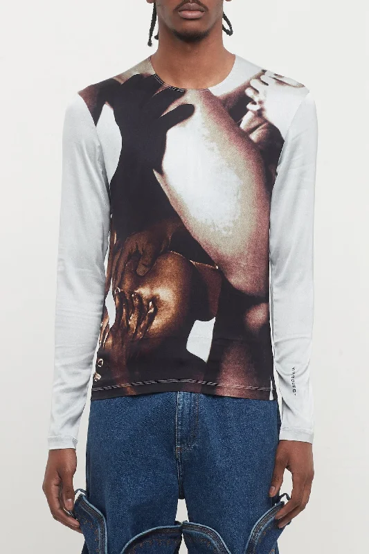 Cool Men's Pea CoatsY/Project Mens Body Collage Fitted Top