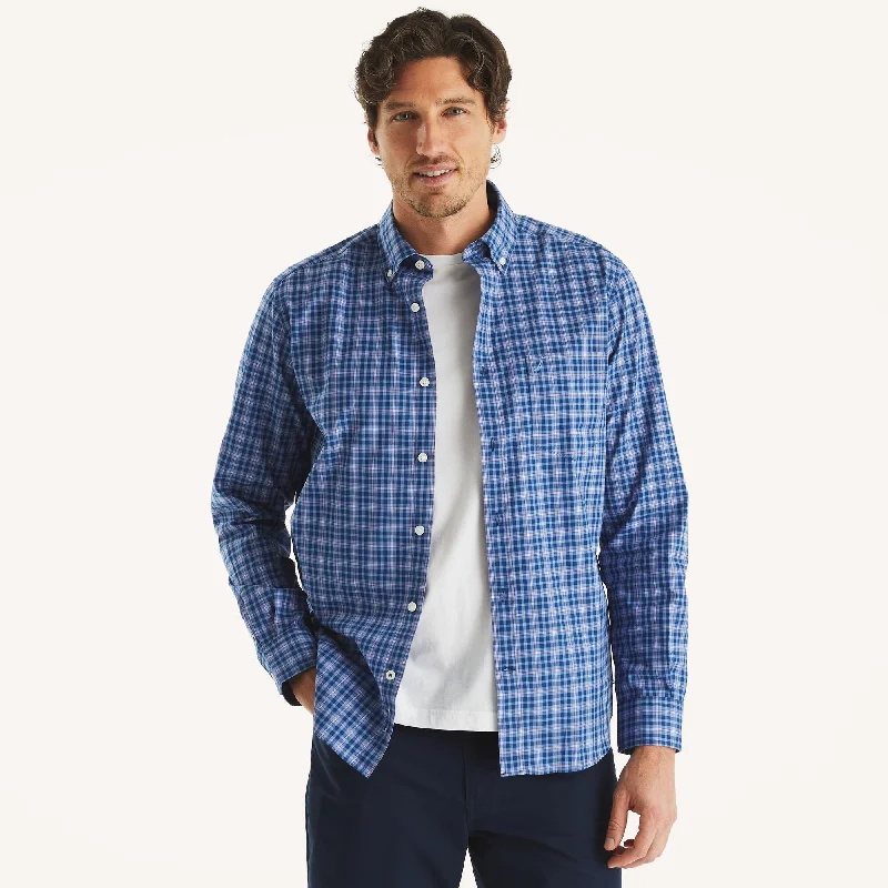 Men's Organic Cotton Shirts for Eco-ConsciousnessNautica Mens Wrinkle-Resistant Plaid Wear To Work Shirt Men's Organic Cotton Shirts for Eco-ConsciousnessNautica Mens Wrinkle-Resistant Plaid Wear To Work Shirt