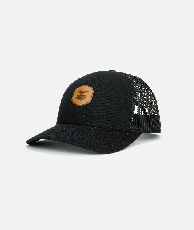 Fashionable Bucket Hats for WomenCarbon Trucker - Black
